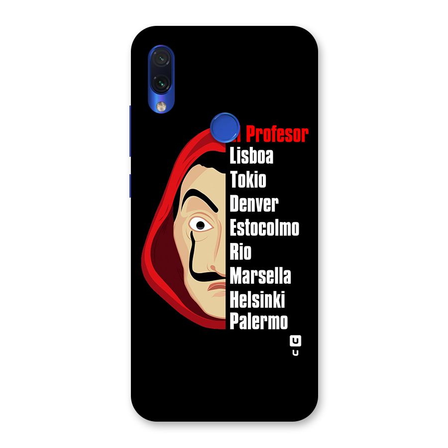 All Members Money Heist Back Case for Redmi Note 7