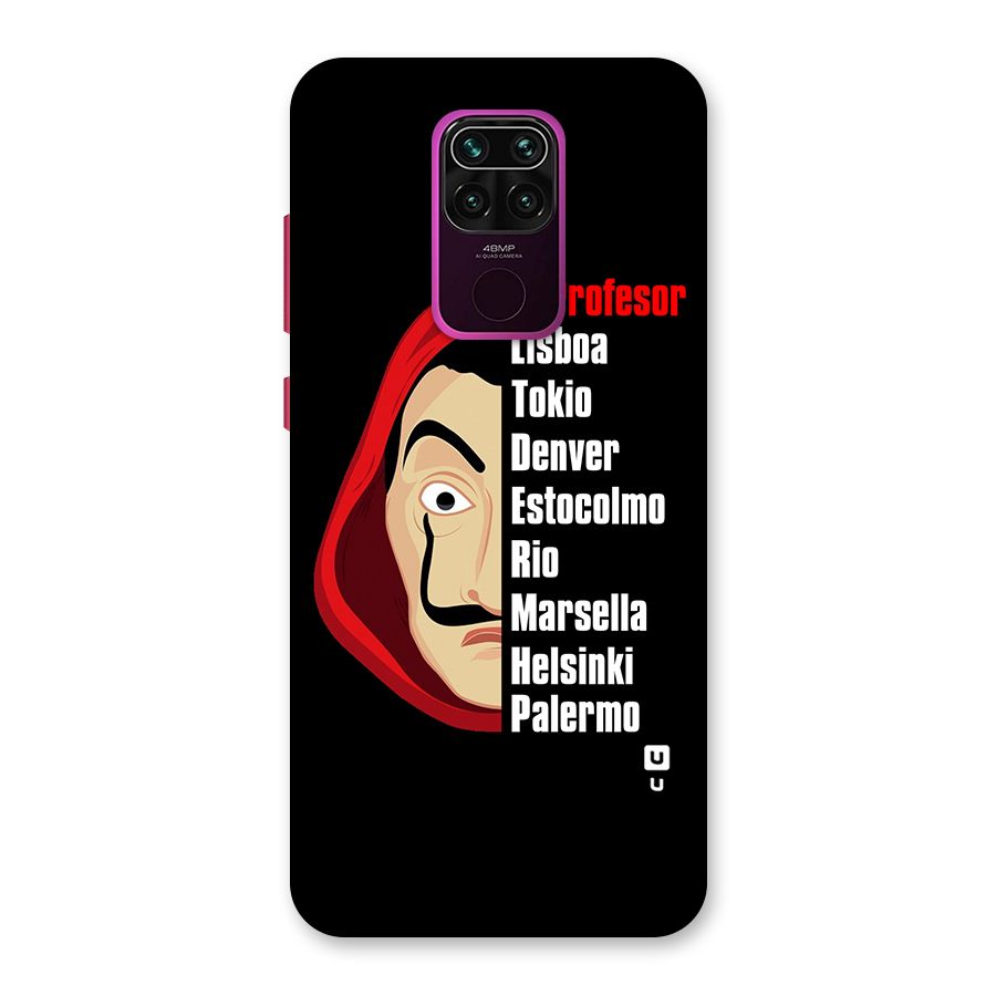 All Members Money Heist Back Case for Redmi Note 9