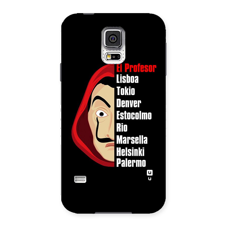 All Members Money Heist Back Case for Samsung Galaxy S5