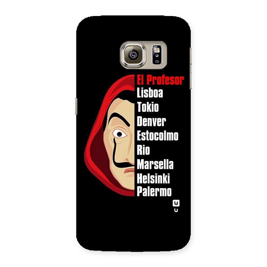 All Members Money Heist Back Case for Samsung Galaxy S6 Edge