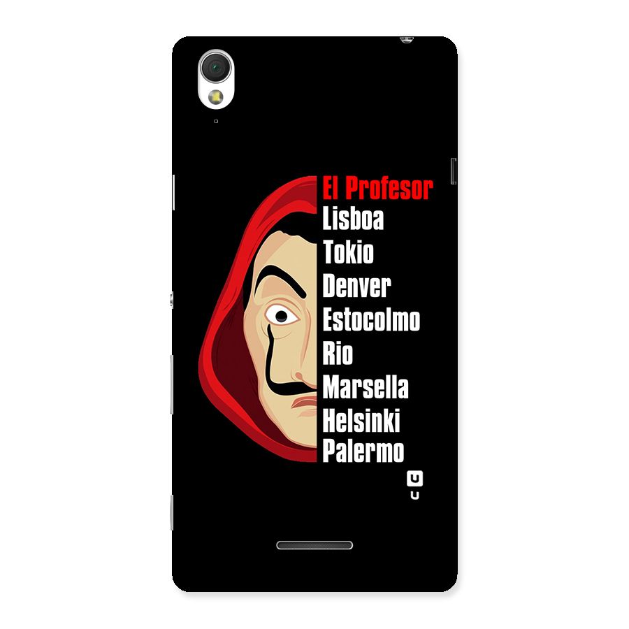 All Members Money Heist Back Case for Sony Xperia T3