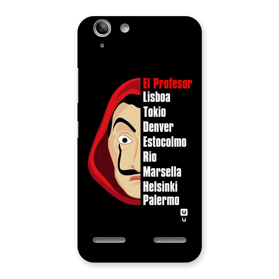 All Members Money Heist Back Case for Vibe K5 Plus