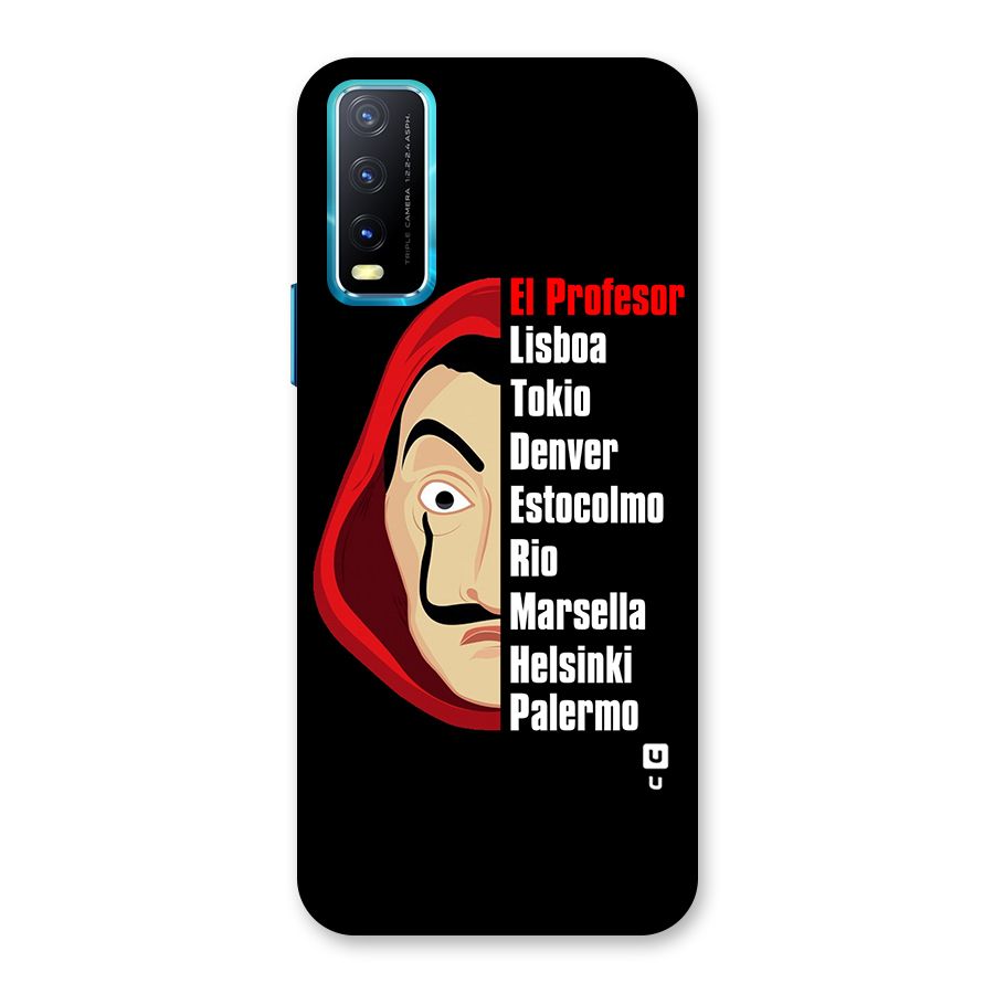 All Members Money Heist Back Case for Vivo Y20