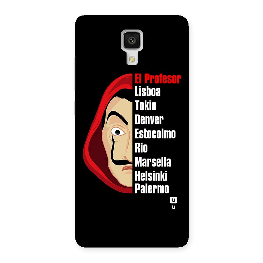 All Members Money Heist Back Case for Xiaomi Mi 4