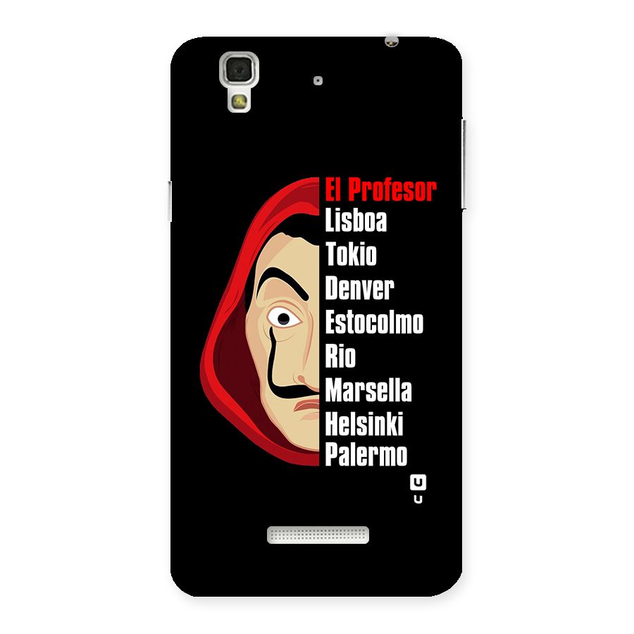 All Members Money Heist Back Case for YU Yureka Plus