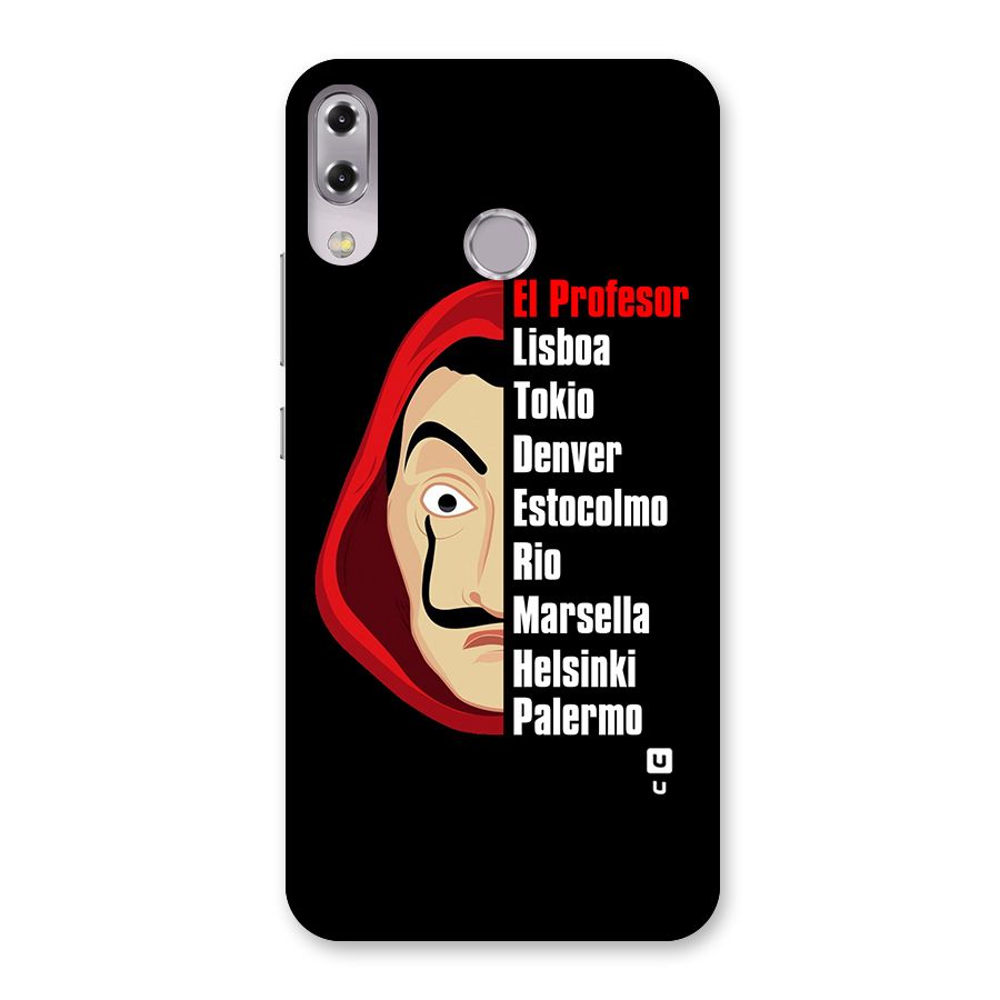 All Members Money Heist Back Case for Zenfone 5Z