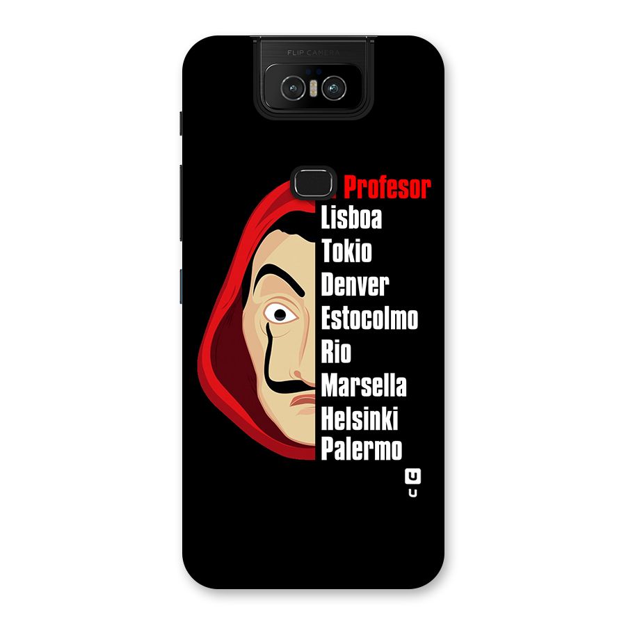All Members Money Heist Back Case for Zenfone 6z