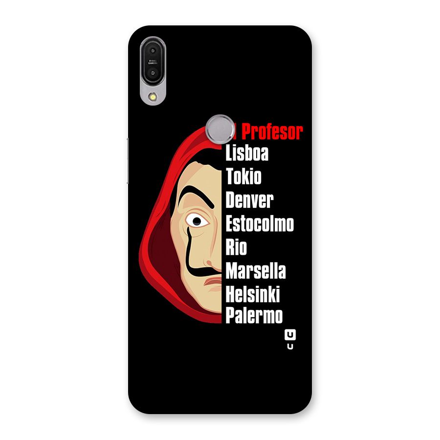All Members Money Heist Back Case for Zenfone Max Pro M1