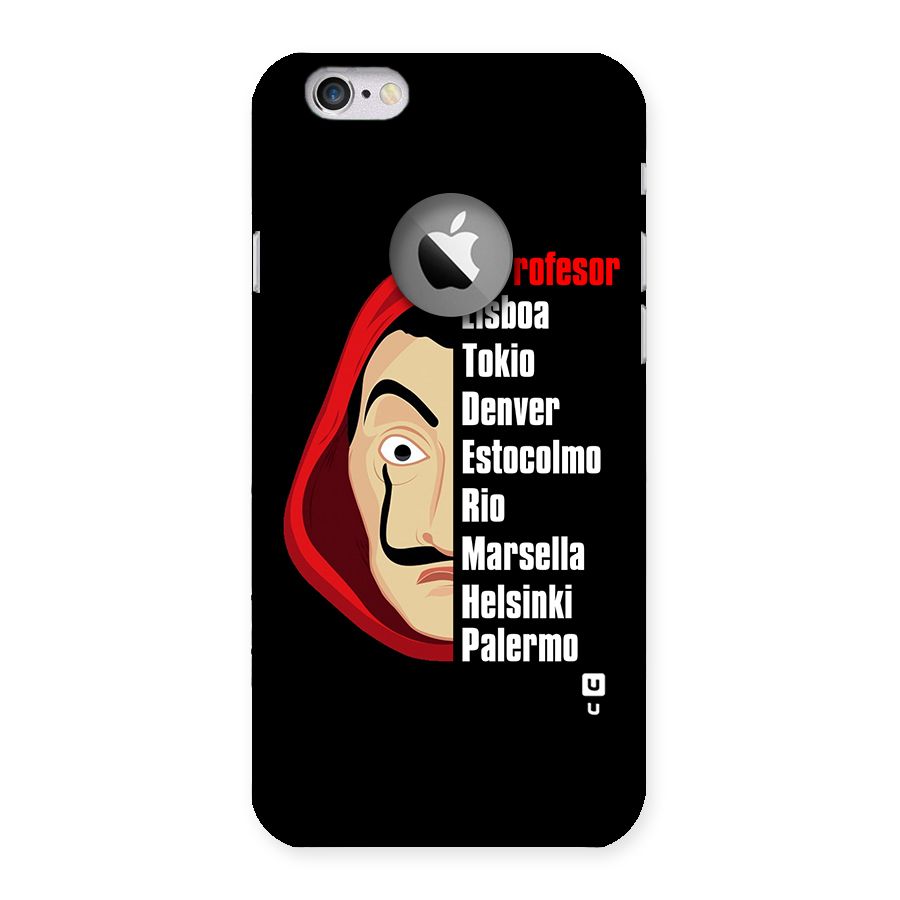 All Members Money Heist Back Case for iPhone 6 Logo Cut