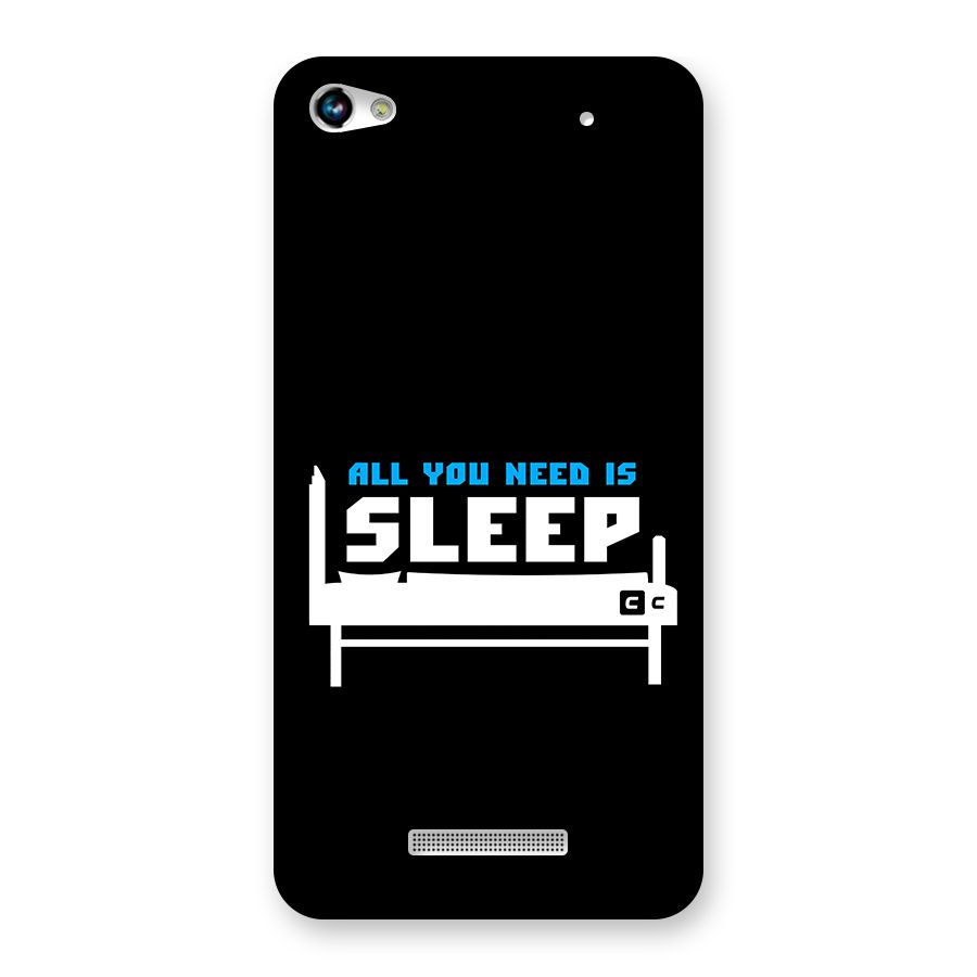 All You Need Sleep Back Case for Canvas Hue 2 A316