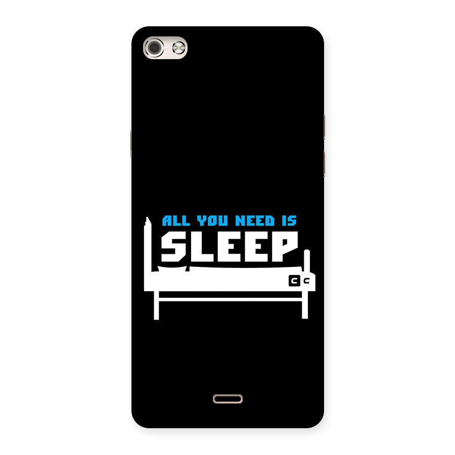 All You Need Sleep Back Case for Canvas Silver 5