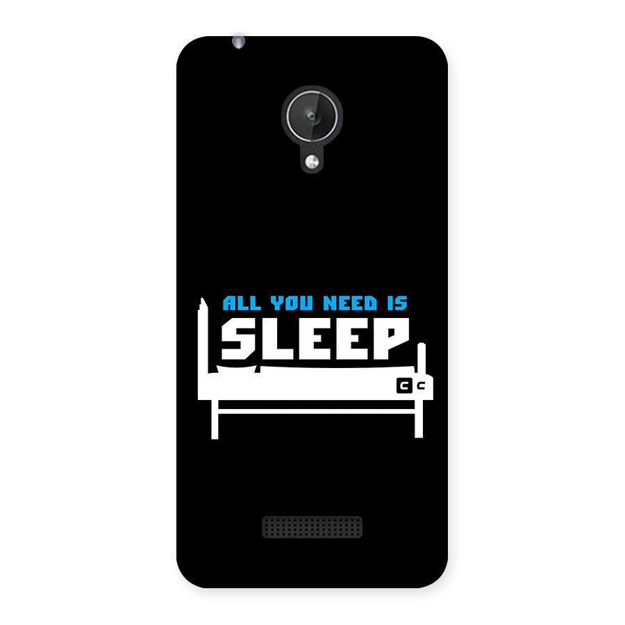 All You Need Sleep Back Case for Canvas Spark Q380