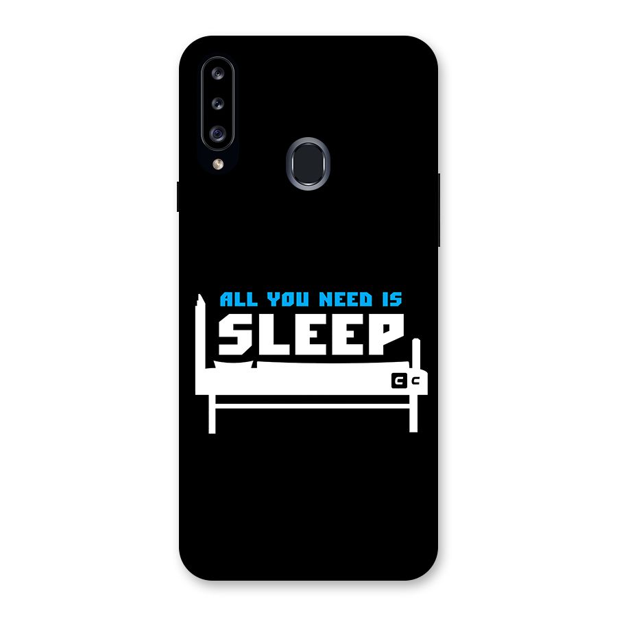 All You Need Sleep Back Case for Galaxy A20s