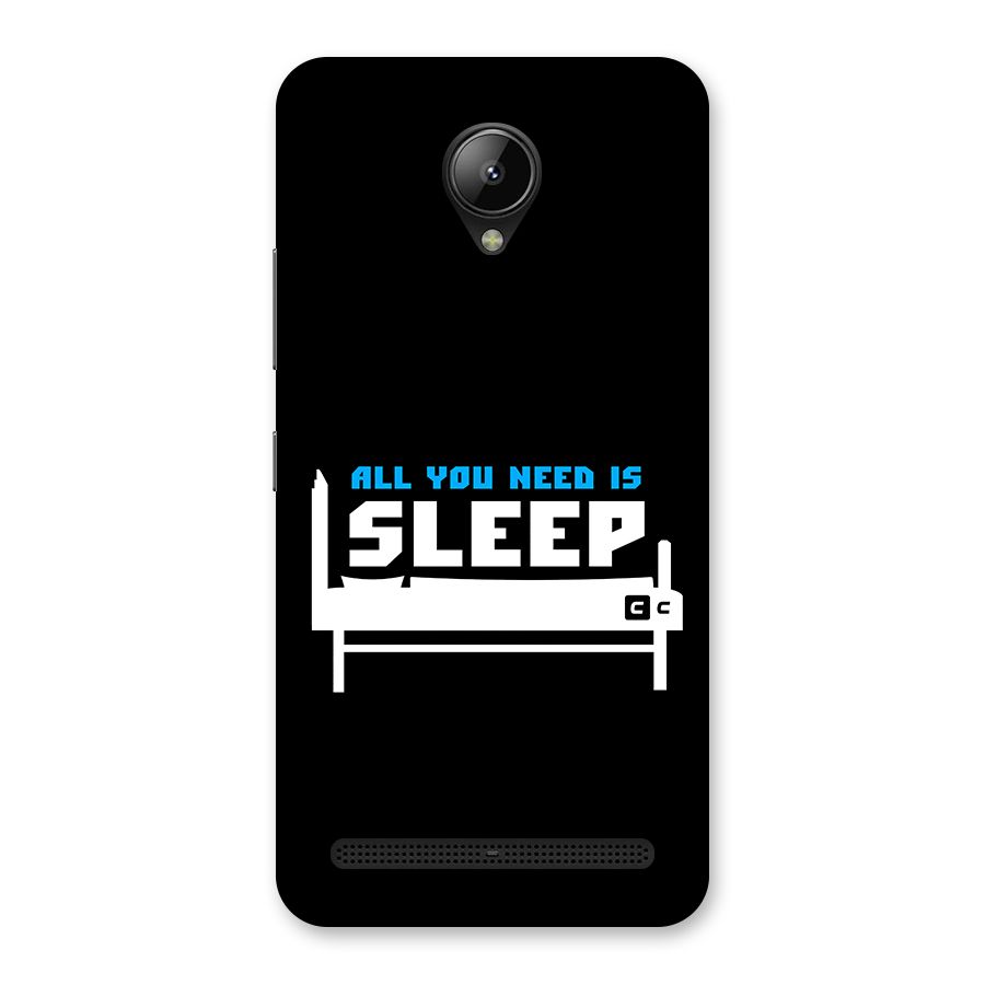 All You Need Sleep Back Case for Lenovo C2