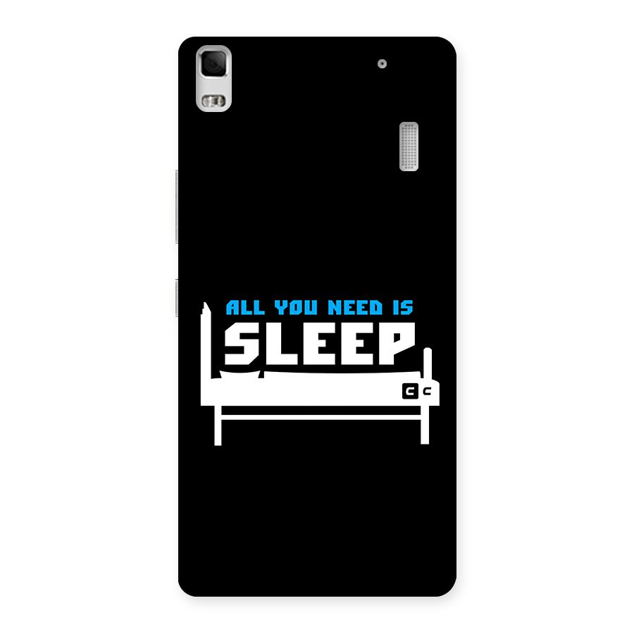 All You Need Sleep Back Case for Lenovo K3 Note