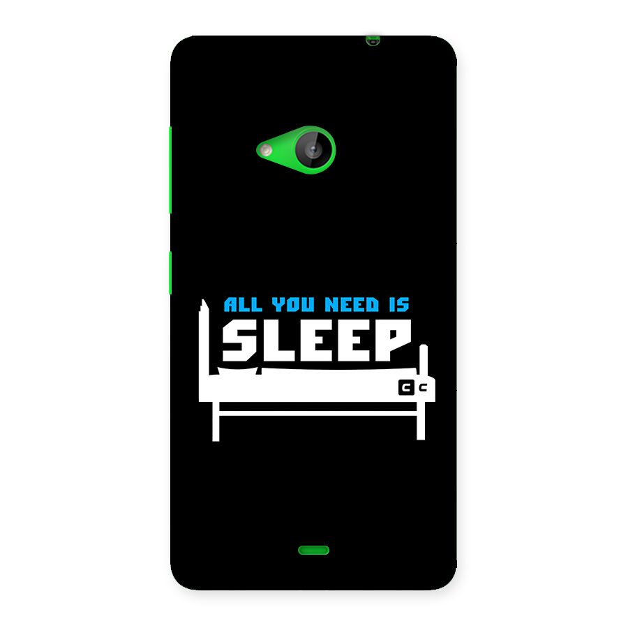 All You Need Sleep Back Case for Lumia 535