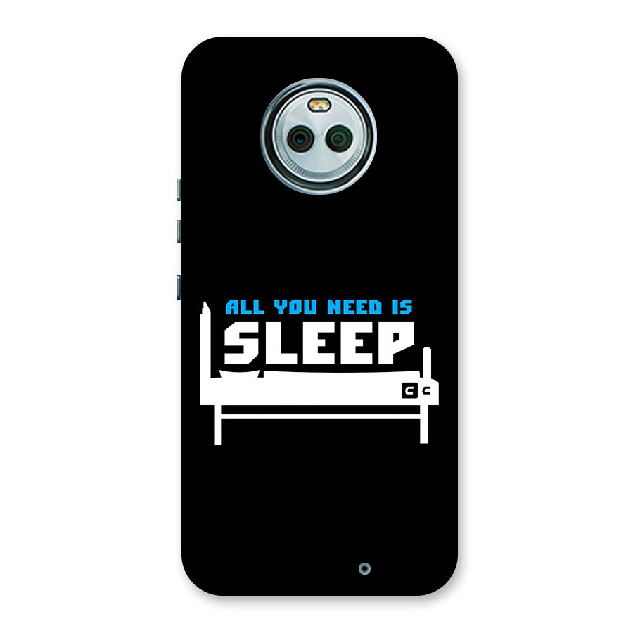 All You Need Sleep Back Case for Moto X4