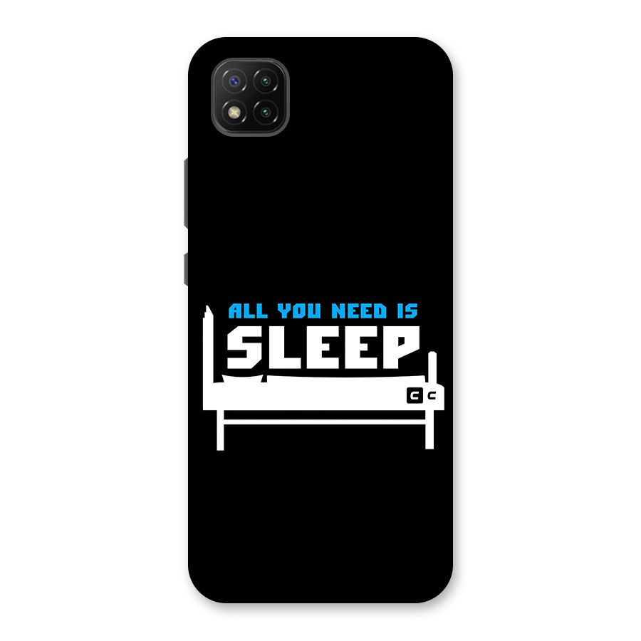 All You Need Sleep Back Case for Poco C3