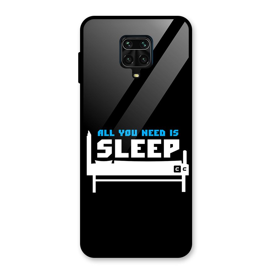 All You Need Sleep Glass Back Case for Poco M2 Pro
