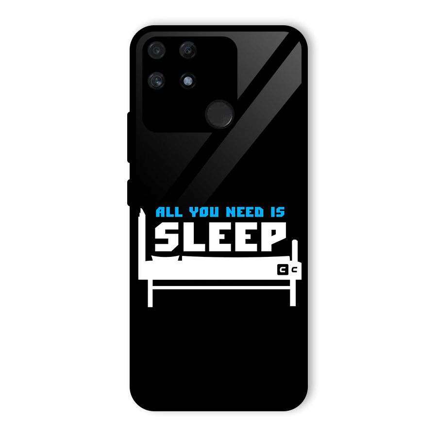 All You Need Sleep Glass Back Case for Realme Narzo 50A
