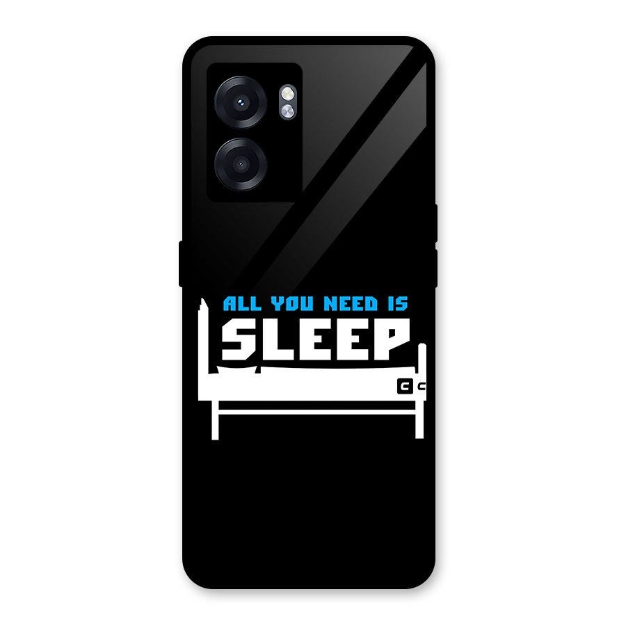 All You Need Sleep Glass Back Case for Realme Narzo 50 5G