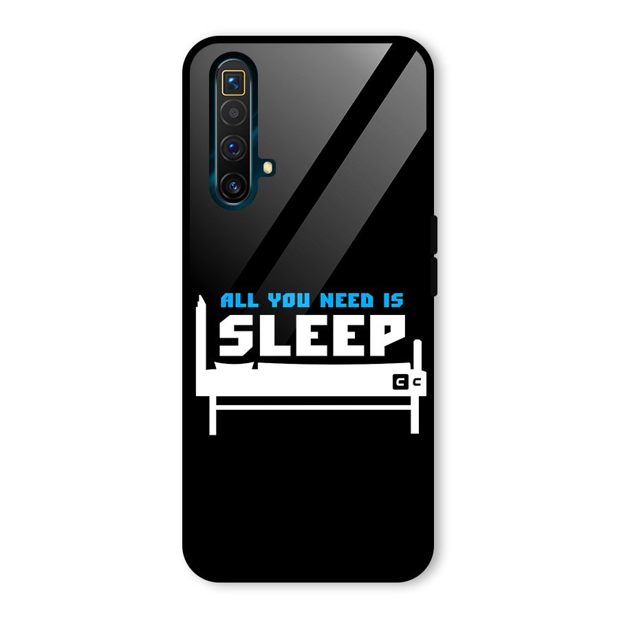All You Need Sleep Glass Back Case for Realme X3 SuperZoom