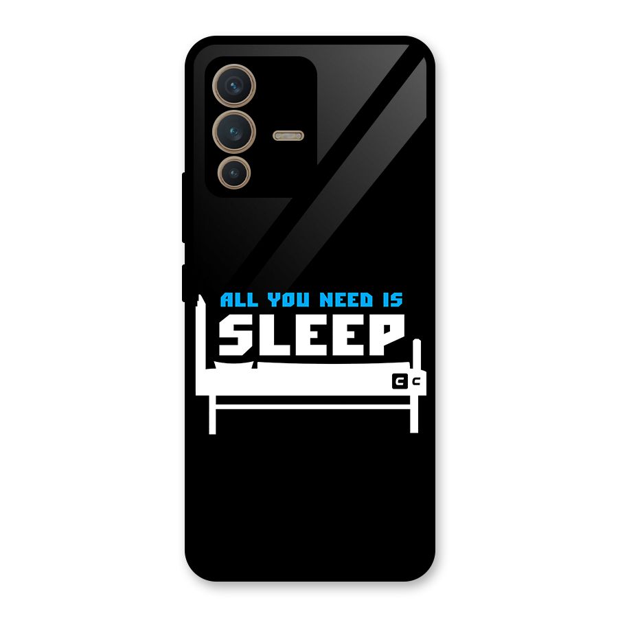 All You Need Sleep Glass Back Case for Vivo V23 5G