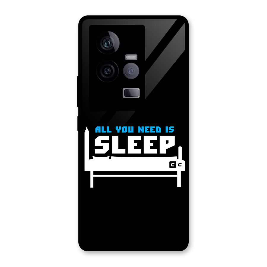 All You Need Sleep Glass Back Case for Vivo iQOO 11 5G