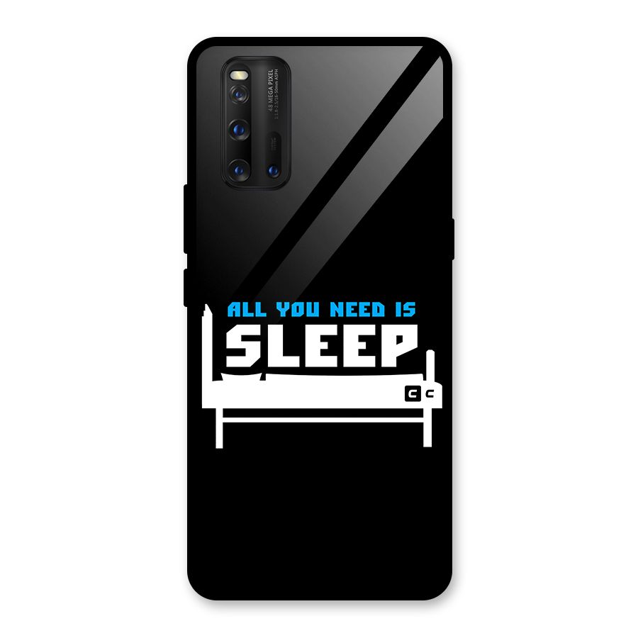 All You Need Sleep Glass Back Case for Vivo iQOO 3