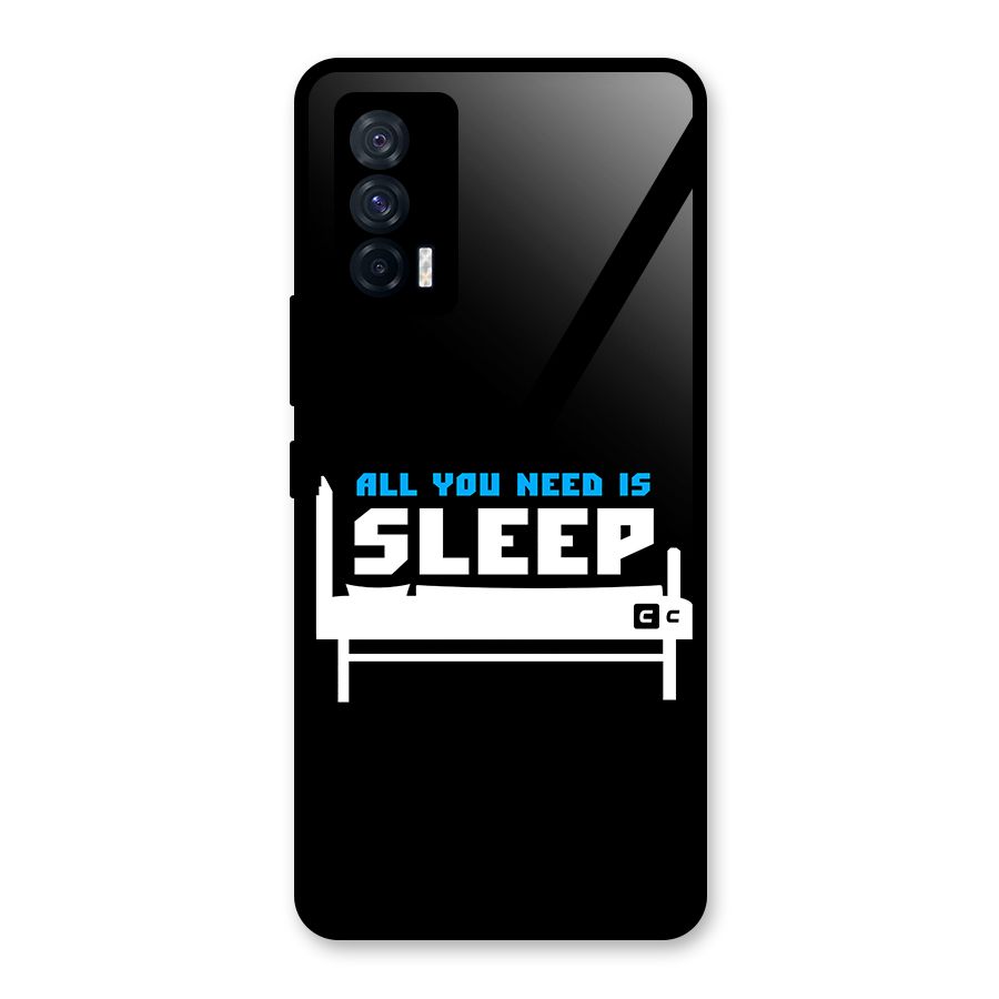 All You Need Sleep Glass Back Case for Vivo iQOO 7 5G