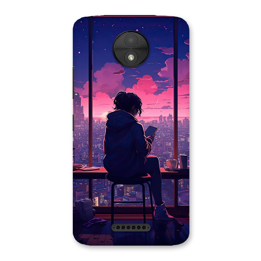 Alone Anime Back Case for Moto C