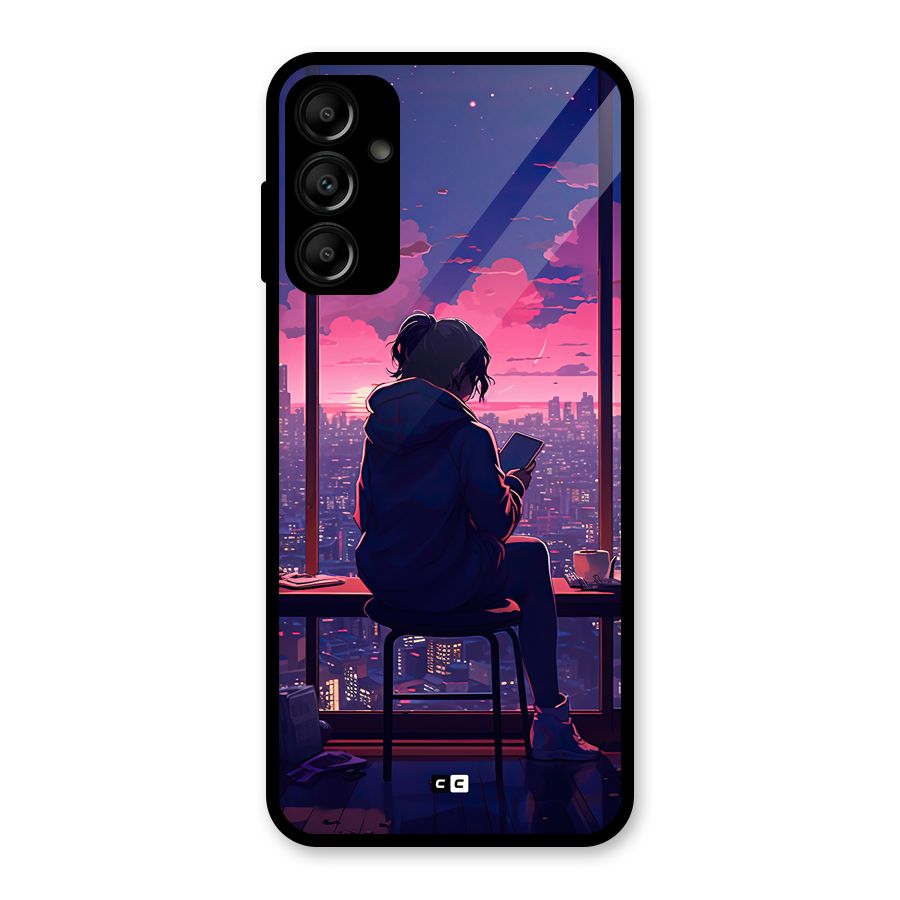Alone Anime Glass Back Case for Galaxy A14 5G