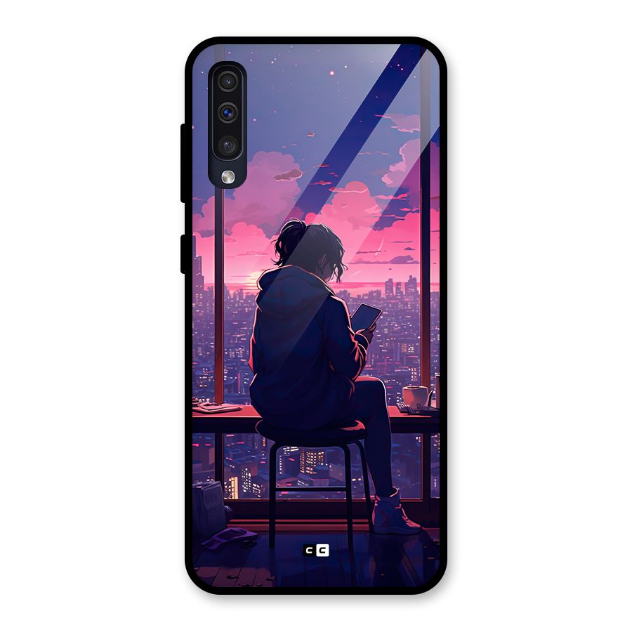 Alone Anime Glass Back Case for Galaxy A50s