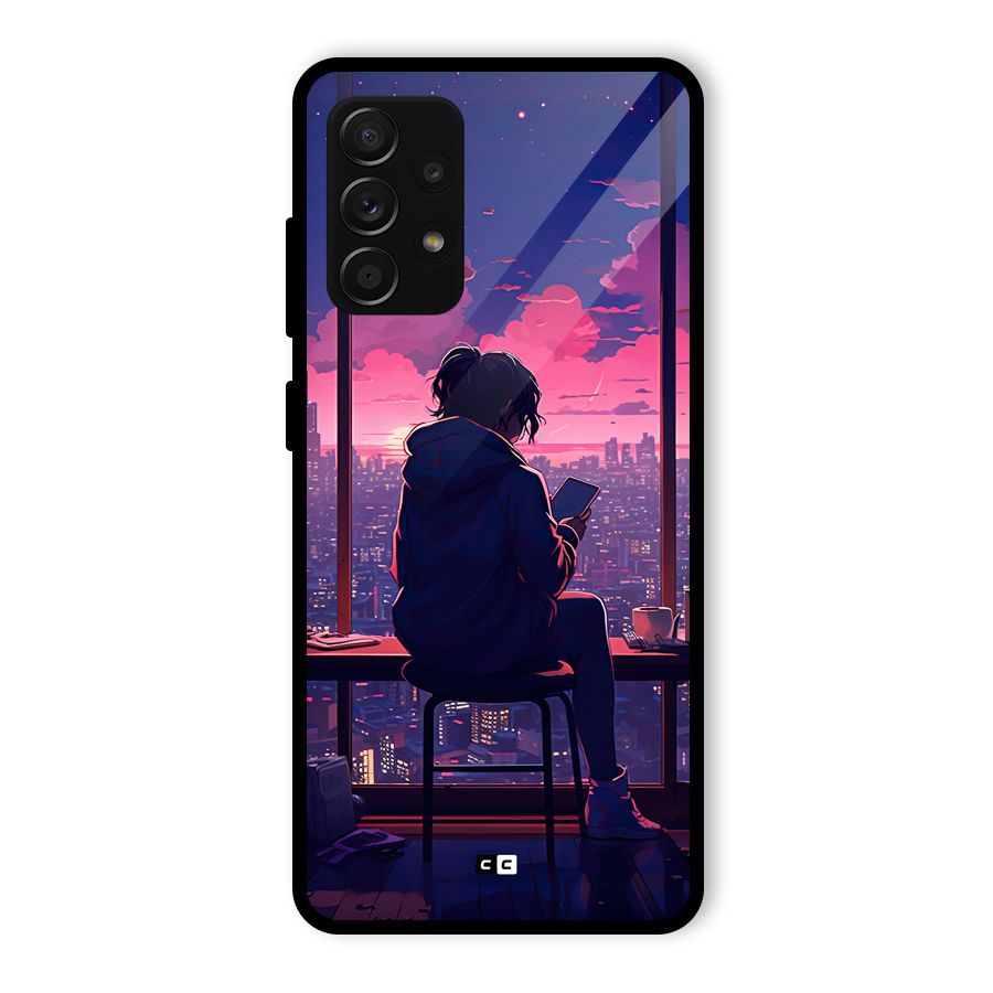 Alone Anime Glass Back Case for Galaxy A53 5G