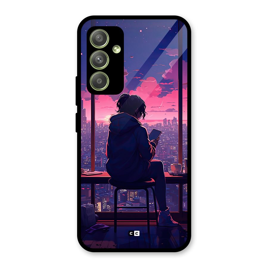 Alone Anime Glass Back Case for Galaxy A54