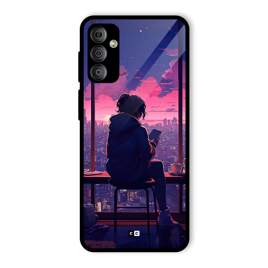 Alone Anime Glass Back Case for Galaxy F23