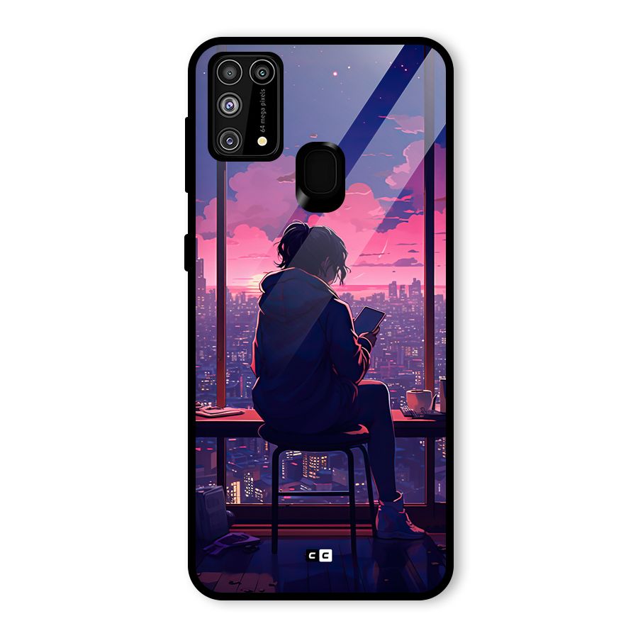 Alone Anime Glass Back Case for Galaxy F41