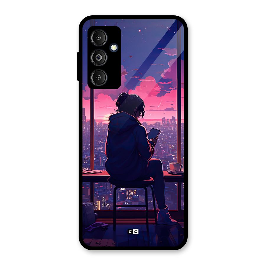 Alone Anime Glass Back Case for Galaxy M14 5G