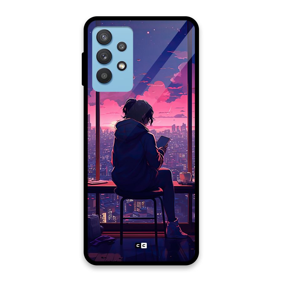 Alone Anime Glass Back Case for Galaxy M32 5G