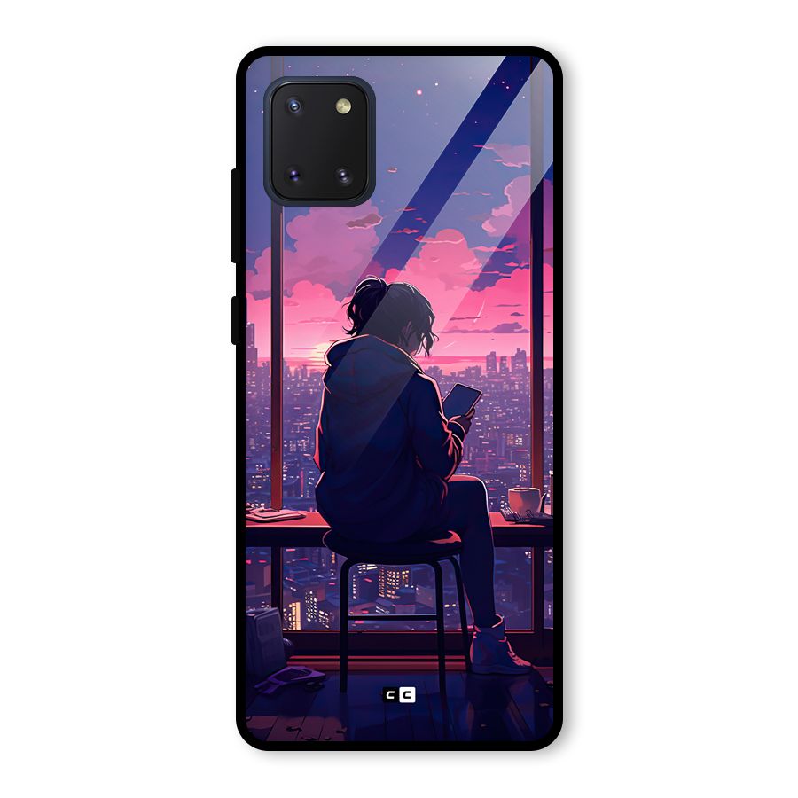 Alone Anime Glass Back Case for Galaxy Note 10 Lite