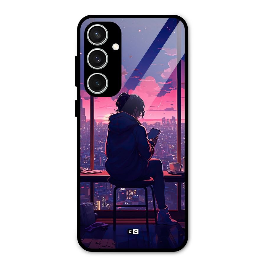 Alone Anime Glass Back Case for Galaxy S23 FE
