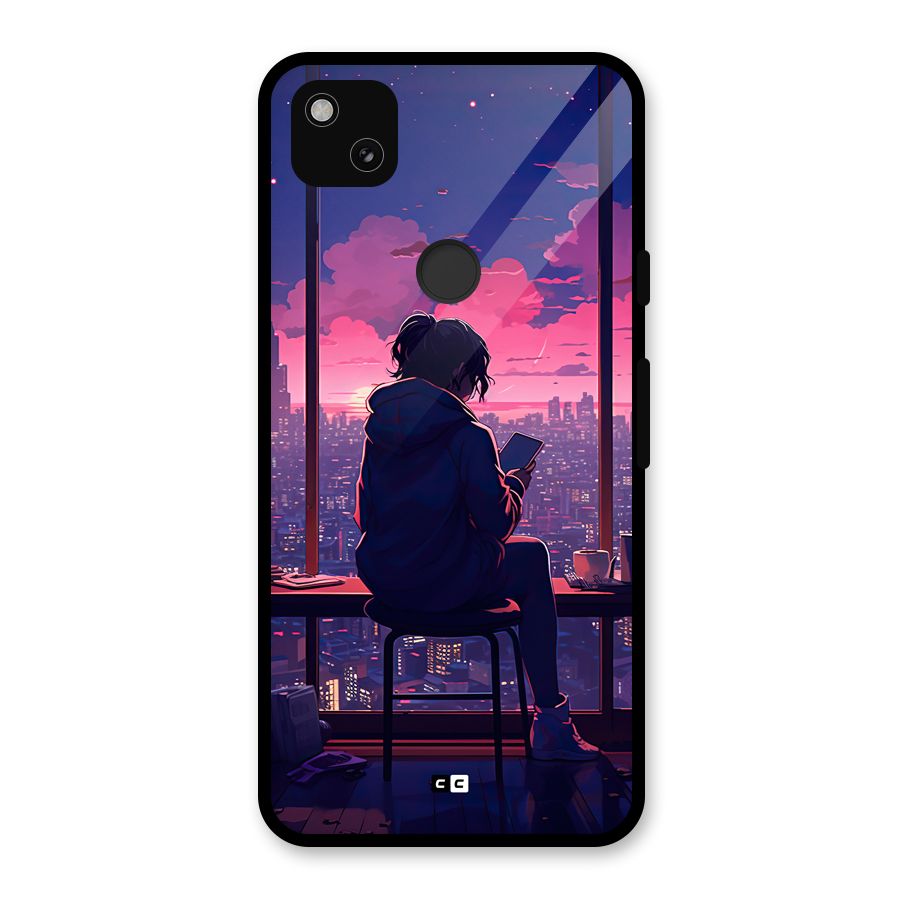 Alone Anime Glass Back Case for Google Pixel 4a
