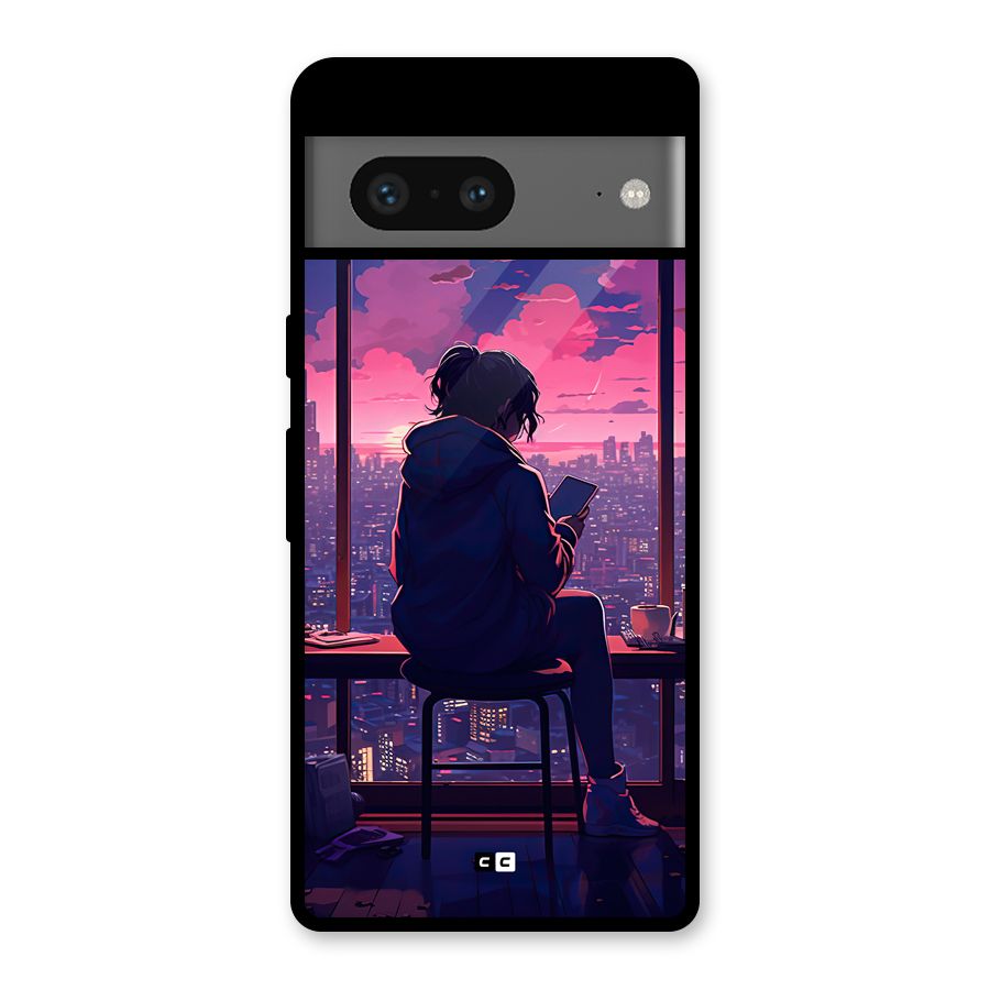Alone Anime Glass Back Case for Google Pixel 7