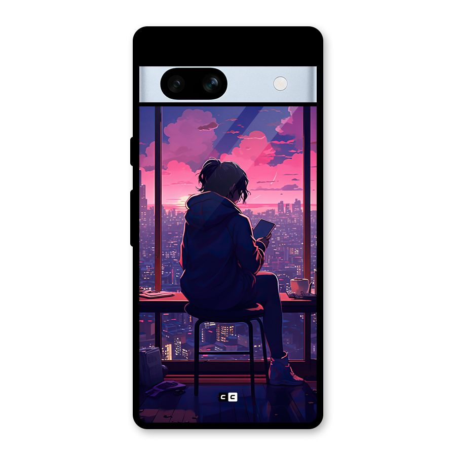 Alone Anime Glass Back Case for Google Pixel 7a