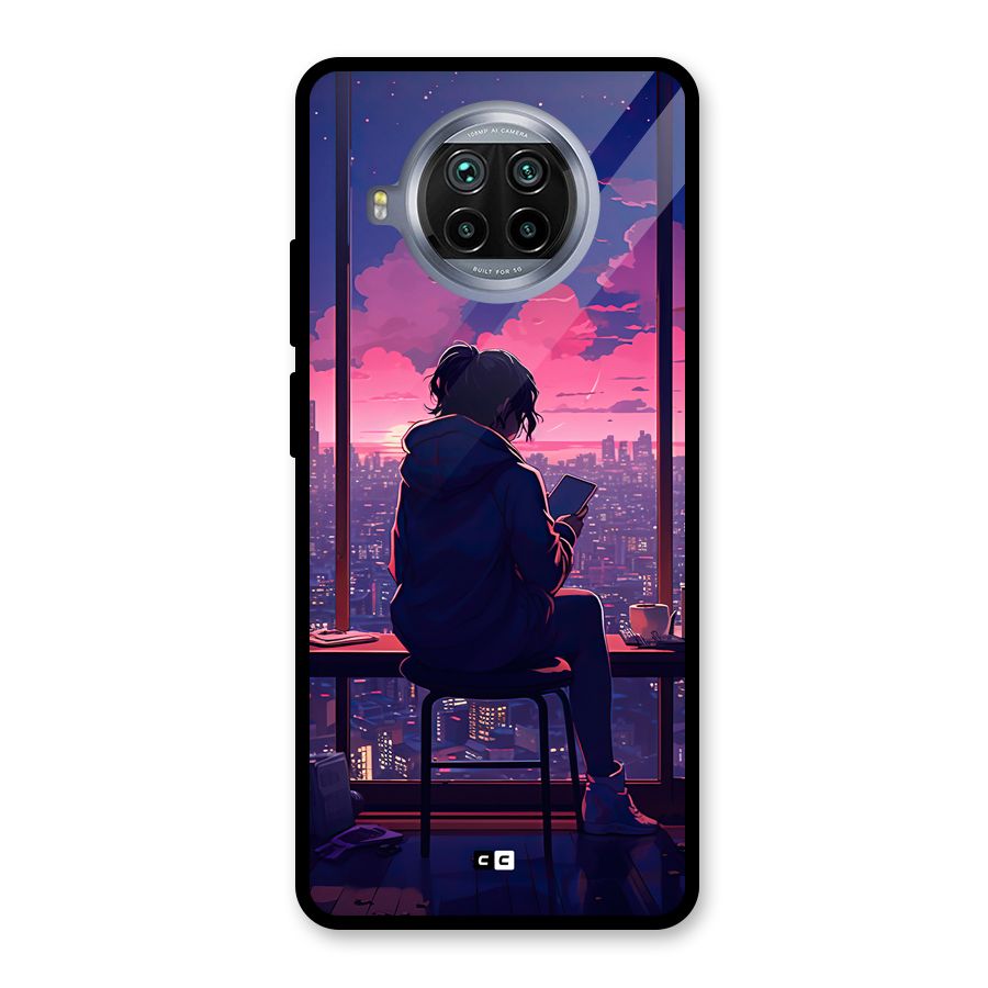 Alone Anime Glass Back Case for Mi 10i