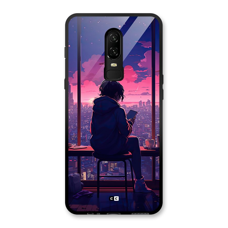 Alone Anime Glass Back Case for OnePlus 6