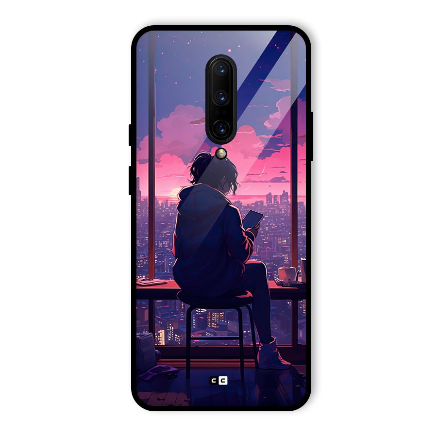 Alone Anime Glass Back Case for OnePlus 7 Pro