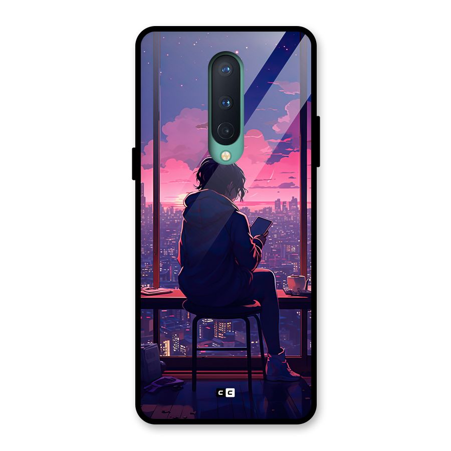 Alone Anime Glass Back Case for OnePlus 8