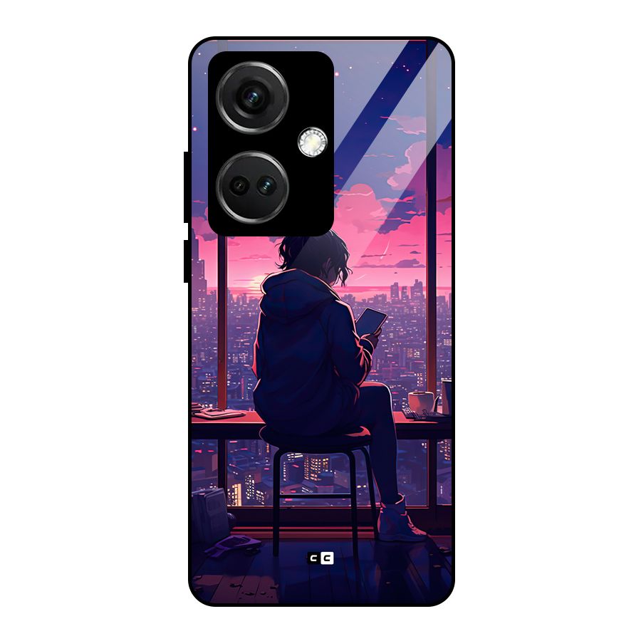 Alone Anime Glass Back Case for OnePlus Nord CE 3 5G