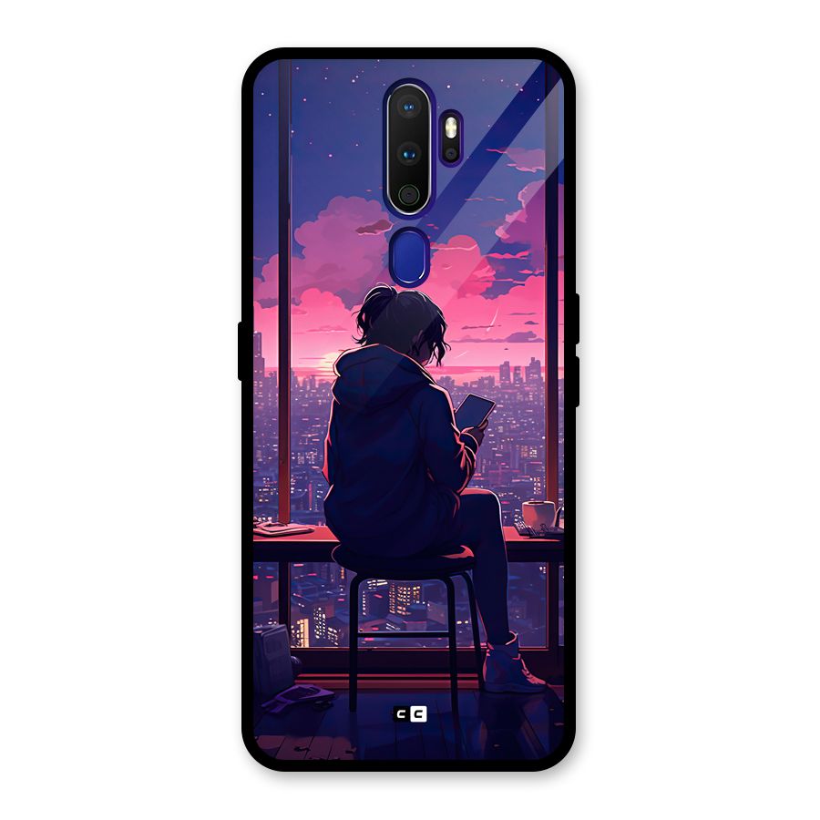 Alone Anime Glass Back Case for Oppo A9 (2020)